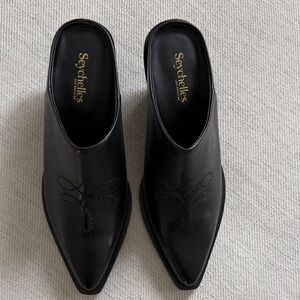 Seychelles western Leather Slides mules size 7.5
